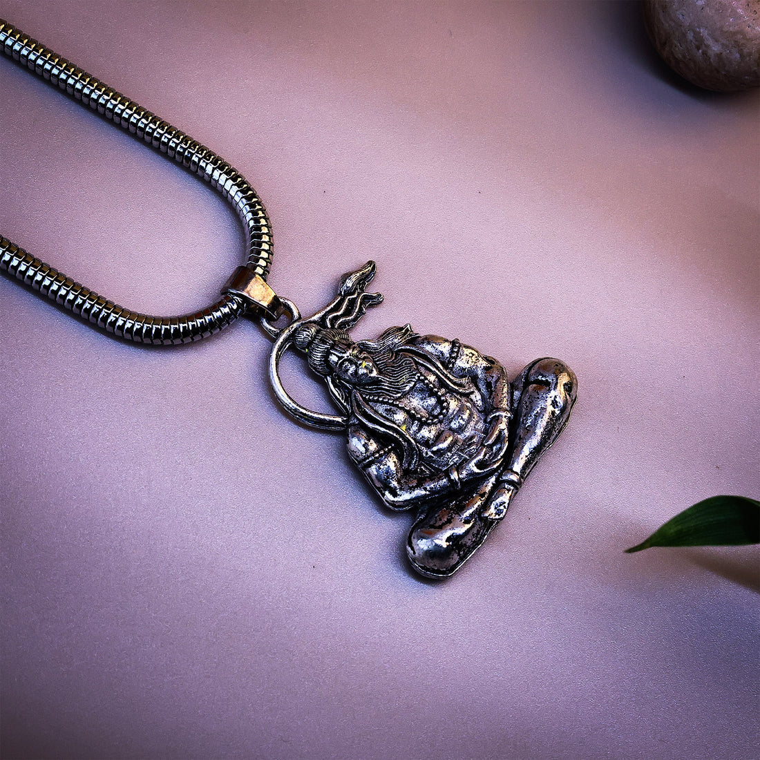 Lord Hanuman Meditating Pendant With Chain