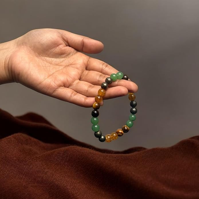 Money Magnet Natural Stone Beads With Certified Bracelet