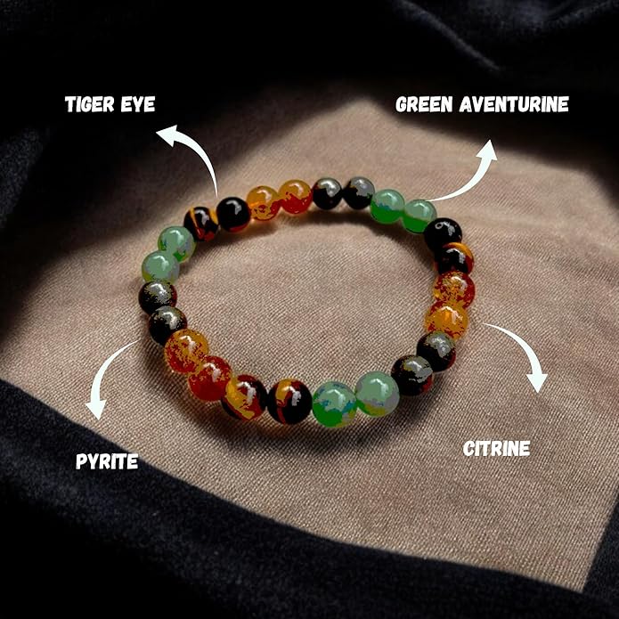 Money Magnet Natural Stone Beads With Certified Bracelet